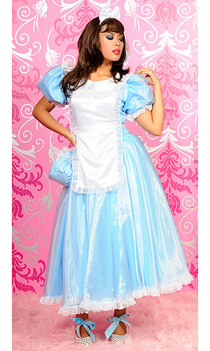 Alice-in-Wonderland Long PVC Dress