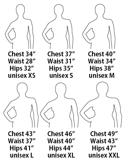Unisex Body Sizes